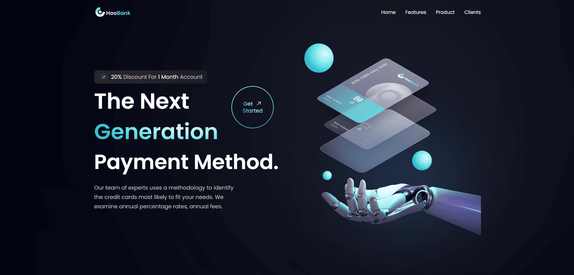 HooBank Landing Page